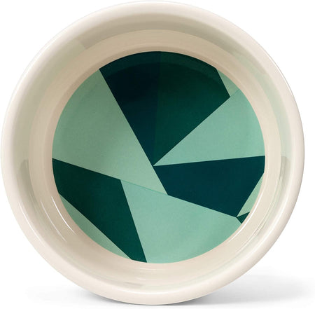 Green "Chroma" Duo Bowl, Small | Dishwasher Safe, Easy to Clean Dog Bowl with Anti-Skid Lid | Dual Functionality Bowl for Dogs for Storage or Travel